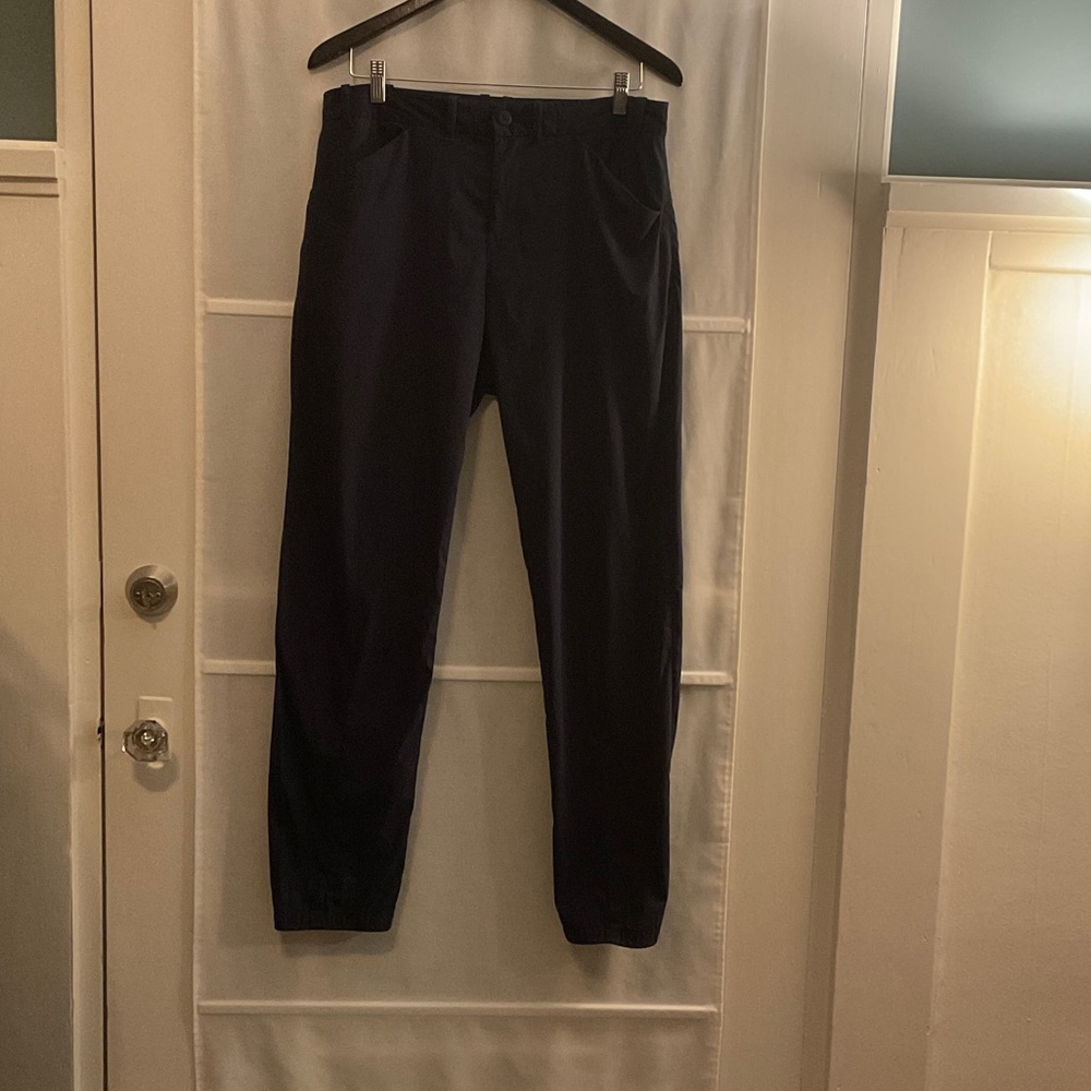 Elegant Women's Navy Blue Trousers